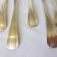 6 vintage Christofle Art Deco style silver-plated metal forks 220669