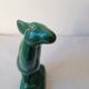 Figurine zoomorphe art déco faon vert
