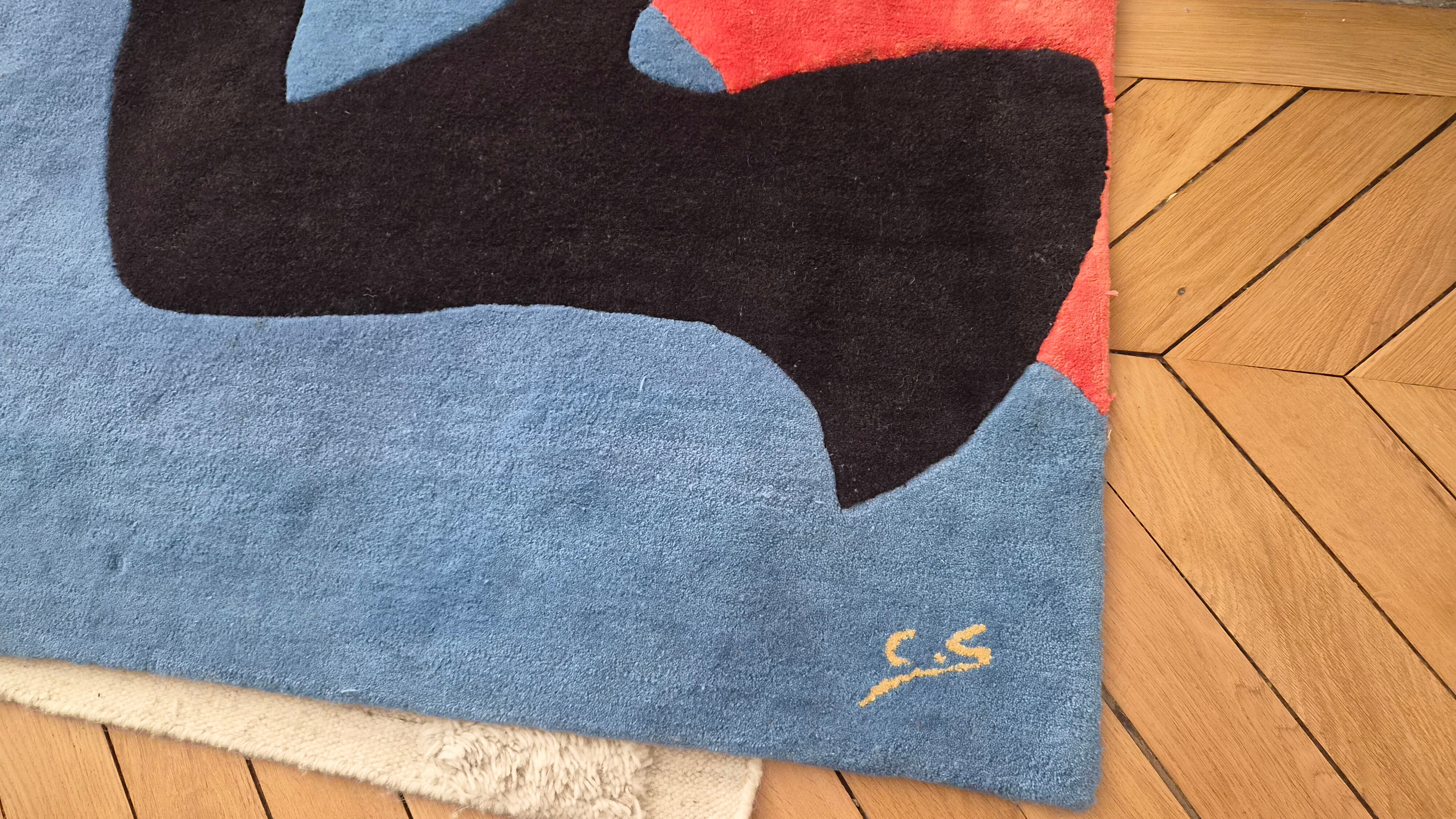 Modern rug 300x200 cubism style