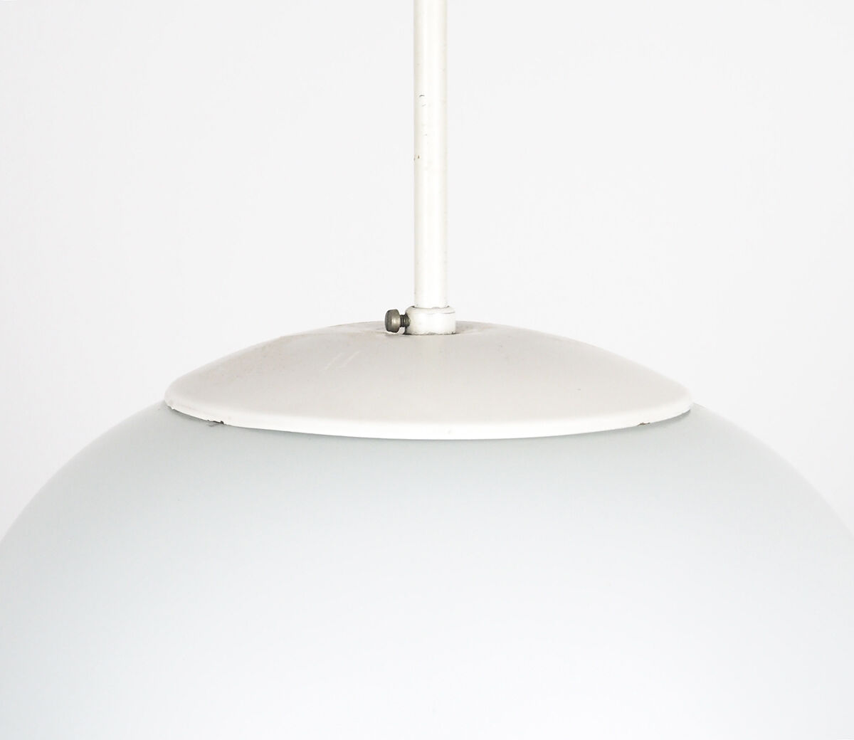 Vintage hanging lamp milk glass, 1950's