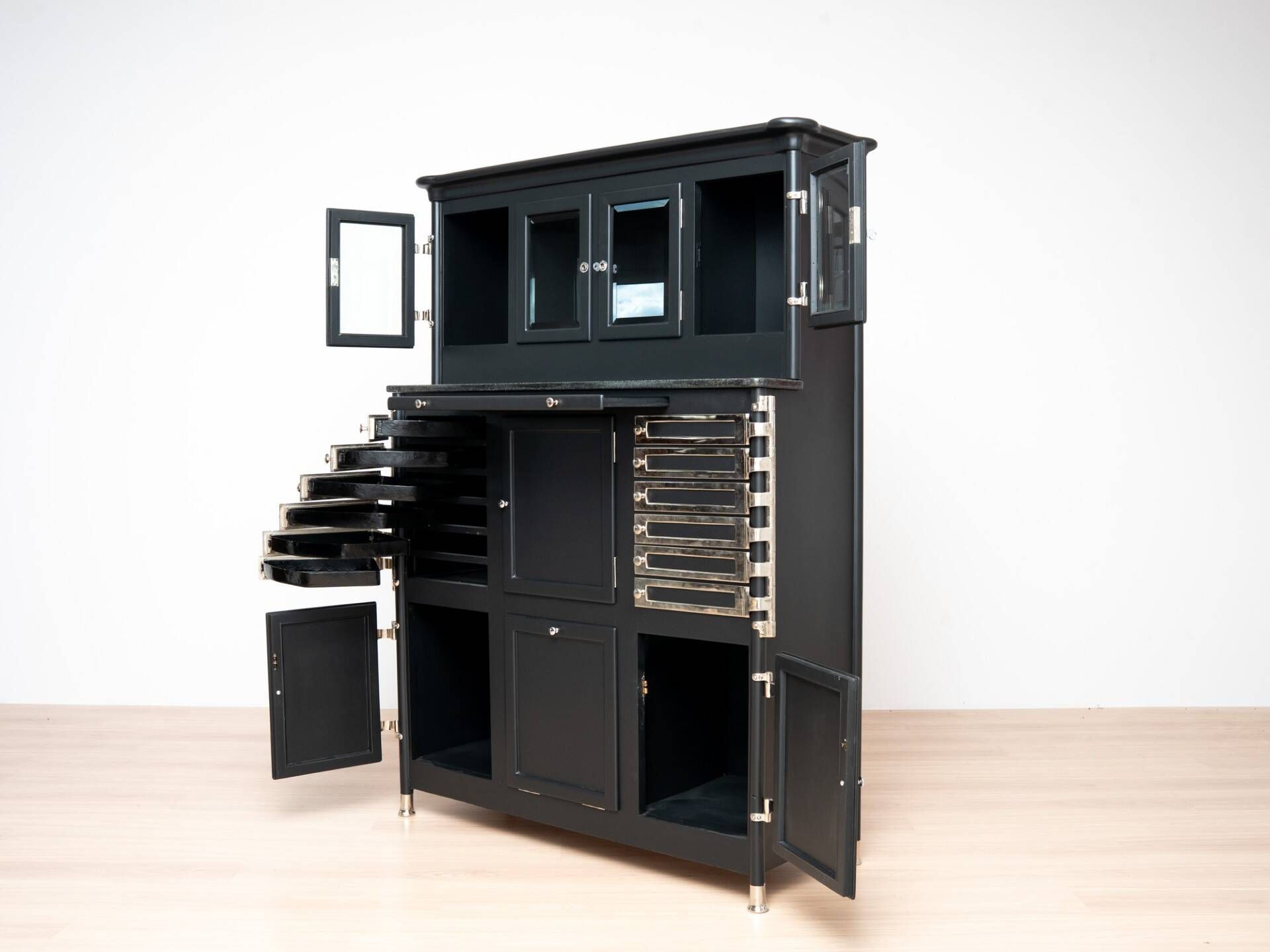 German Dental Instrument Cabinet by Arnold Biber, Pforzheim, Circa 1920