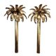 Pair of "Palmeras" lamps, Christian Techoueyres for Maison Jansen, gilded brass, 1970s – France