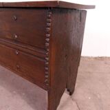 Petit coffre en bois antique en chêne