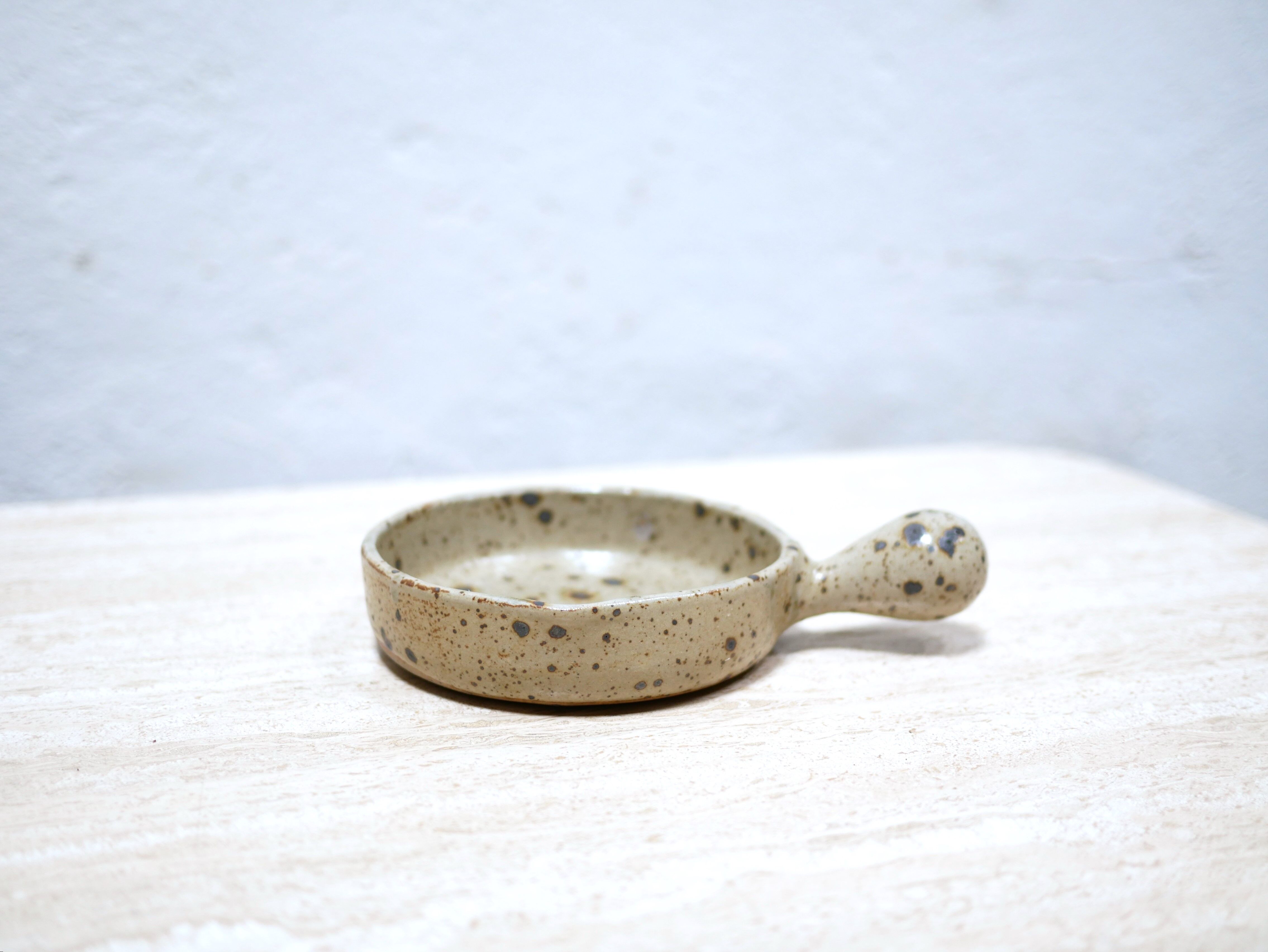 Empty cup vintage pocket in pyrite stoneware
