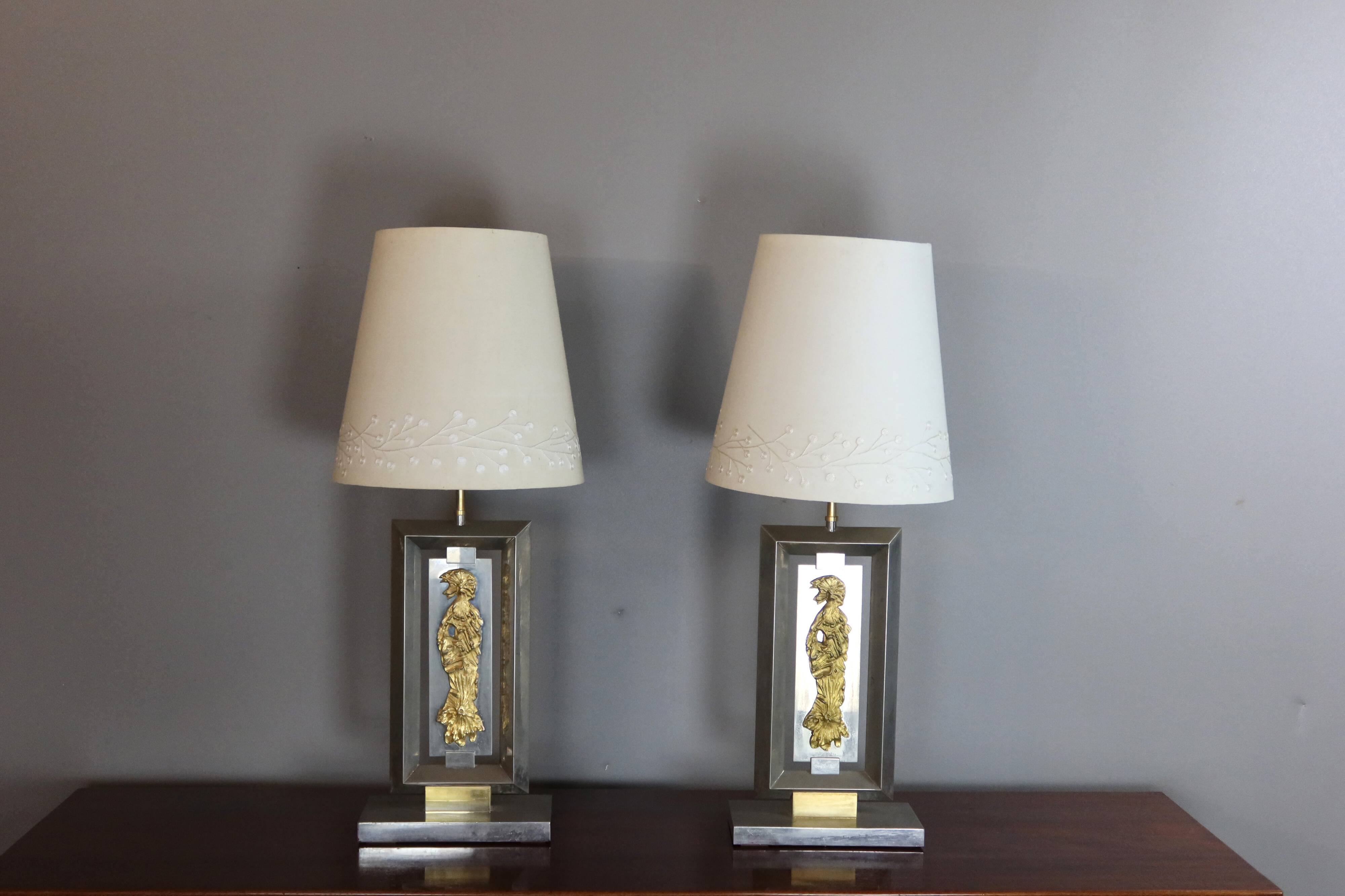 Pair of lamps from the Baguès house