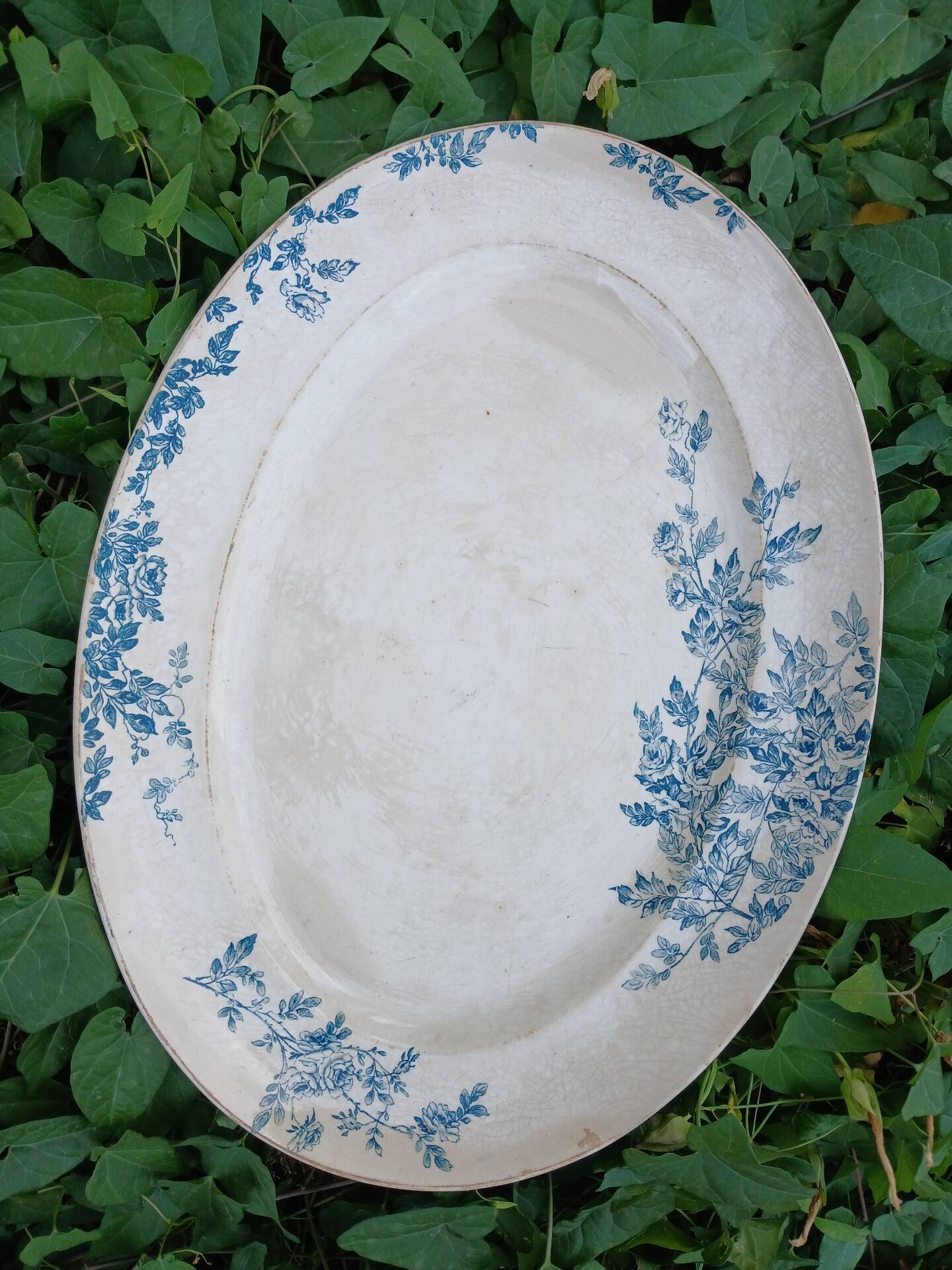 Old plate in Creil and Montereau ironstone