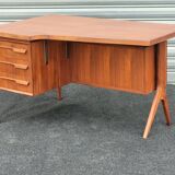 Exceptional Vintage Boomerang desk designed by Jacques Hauville 1960 p