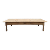 Early 20th century fir wood coffee table