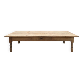 Early 20th century fir wood coffee table
