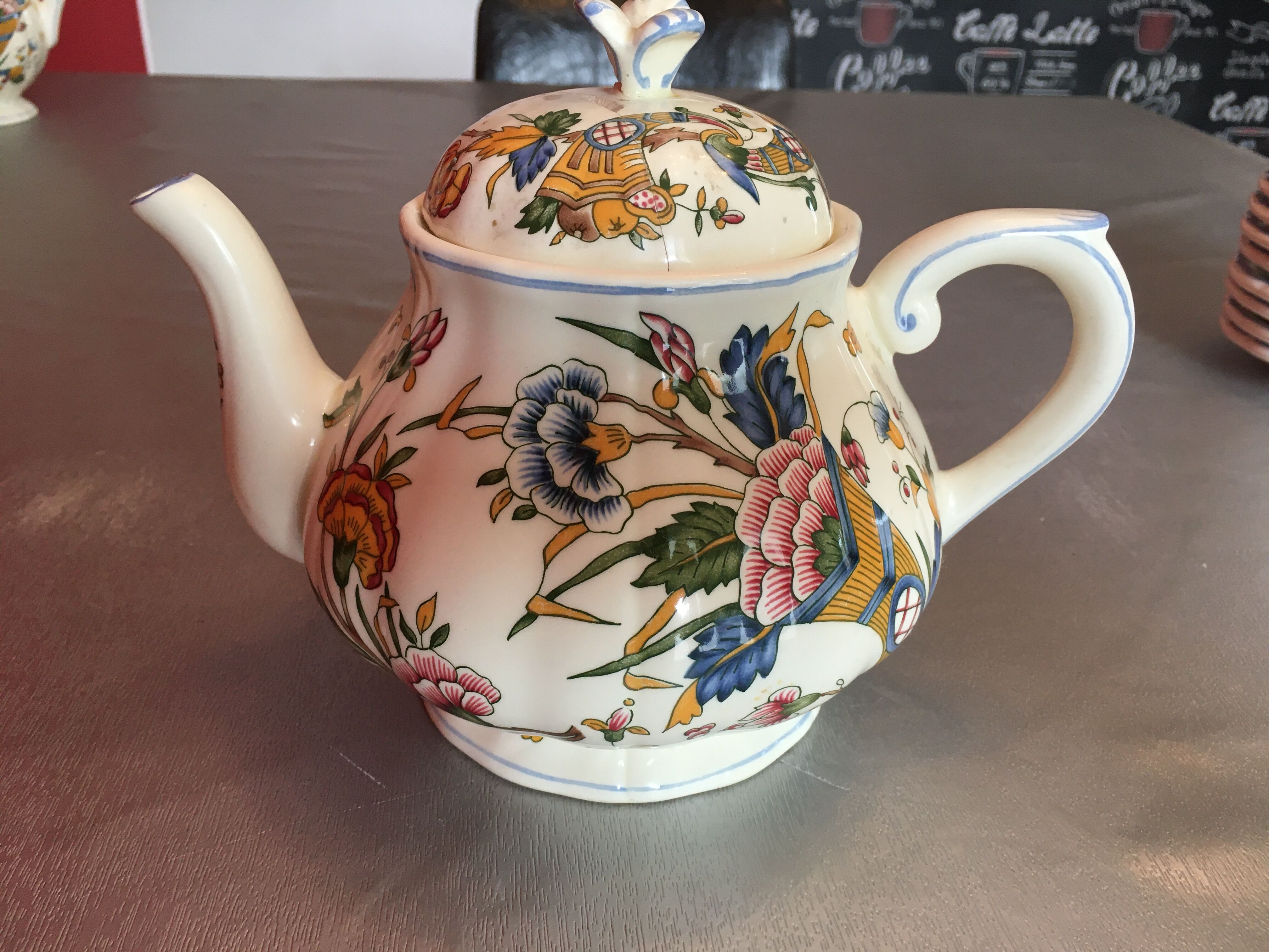 Service pieces at Gien's "The Horn of Plenty"