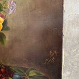Oil on old canvas