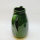 Pottery pitcher carafe terracotta green glazed ceramic