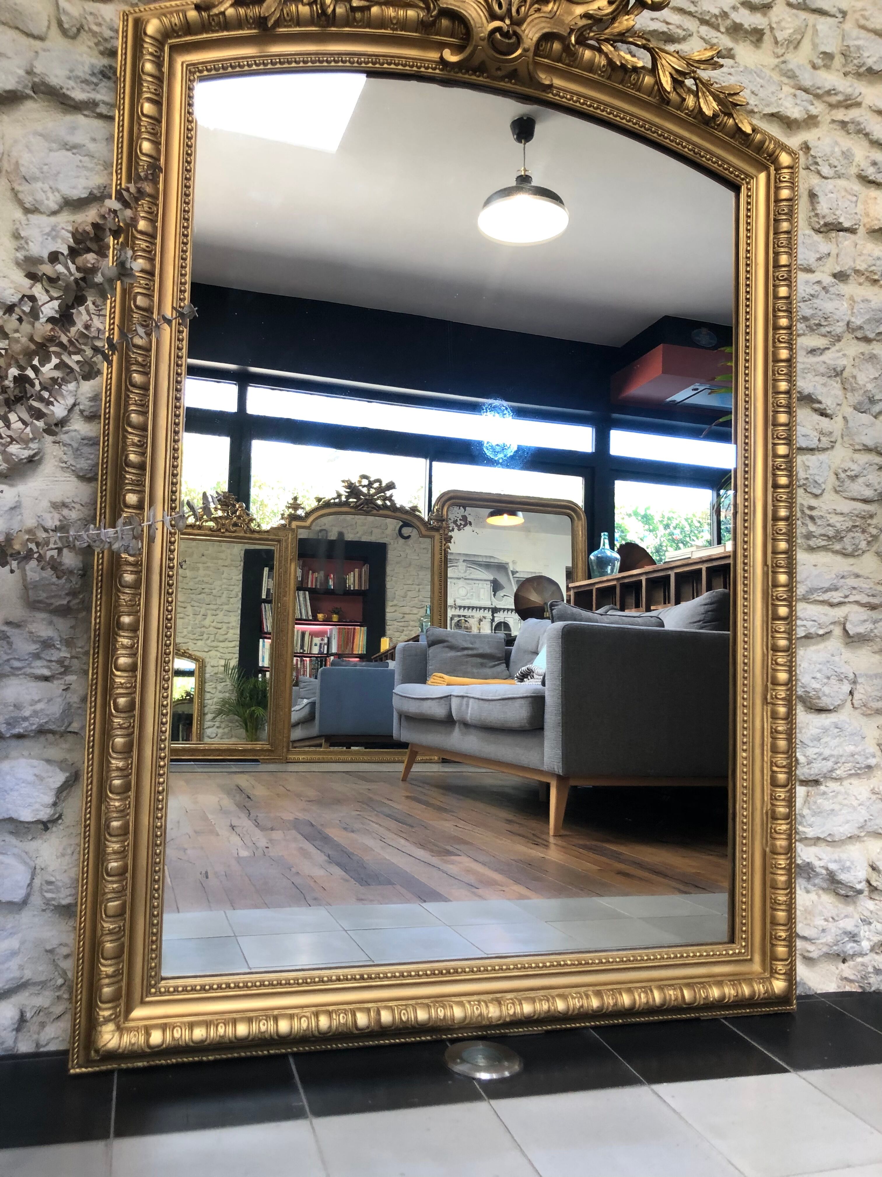 Pediment mirror 154cm/99cm