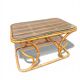 Vintage rattan coffee table – 1950s design