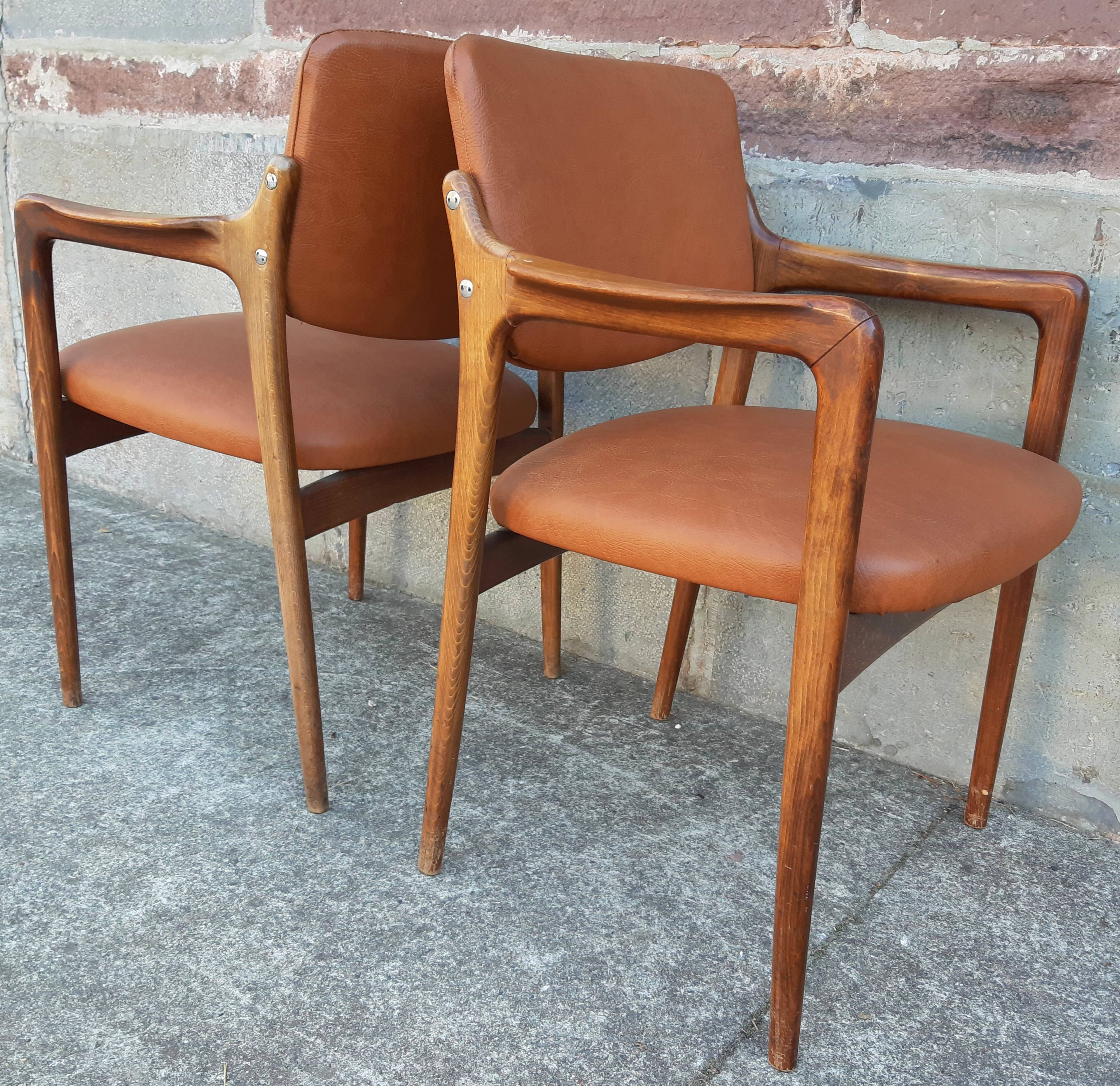 Pair of Scandinavian armchairs