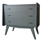 Vintage chest of drawers with compass feet