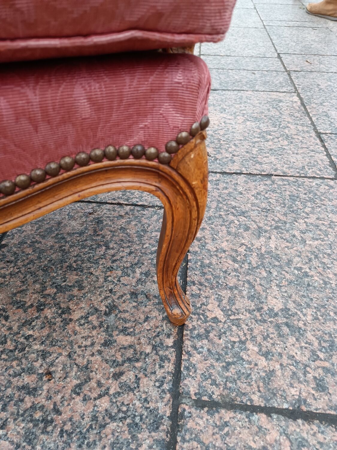 Pair of antique armchairs louis xv style