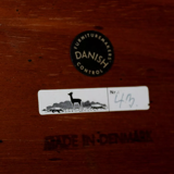 Side table in rosewood by Severin Hansen for Haslev, Denmark, 1960.