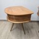 Paire de table de chevet vintage tripode années 50