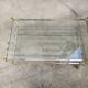 Table basse double plateau verre vintage