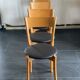 Set of 4 vintage pine dining chairs