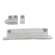 Set of Grohe ice glass bathroom set towel hanger, soap tray and plateau