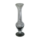 Soliflore vase in chiseled crystal