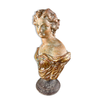 Buste Féminin En Terre Cuite, Italie, XXe Siècle