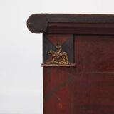 Swedish rustic farmhouse folk art blanket chest 1845