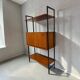 Vintage wooden wall-mounted furniture on legs / MDK secretary