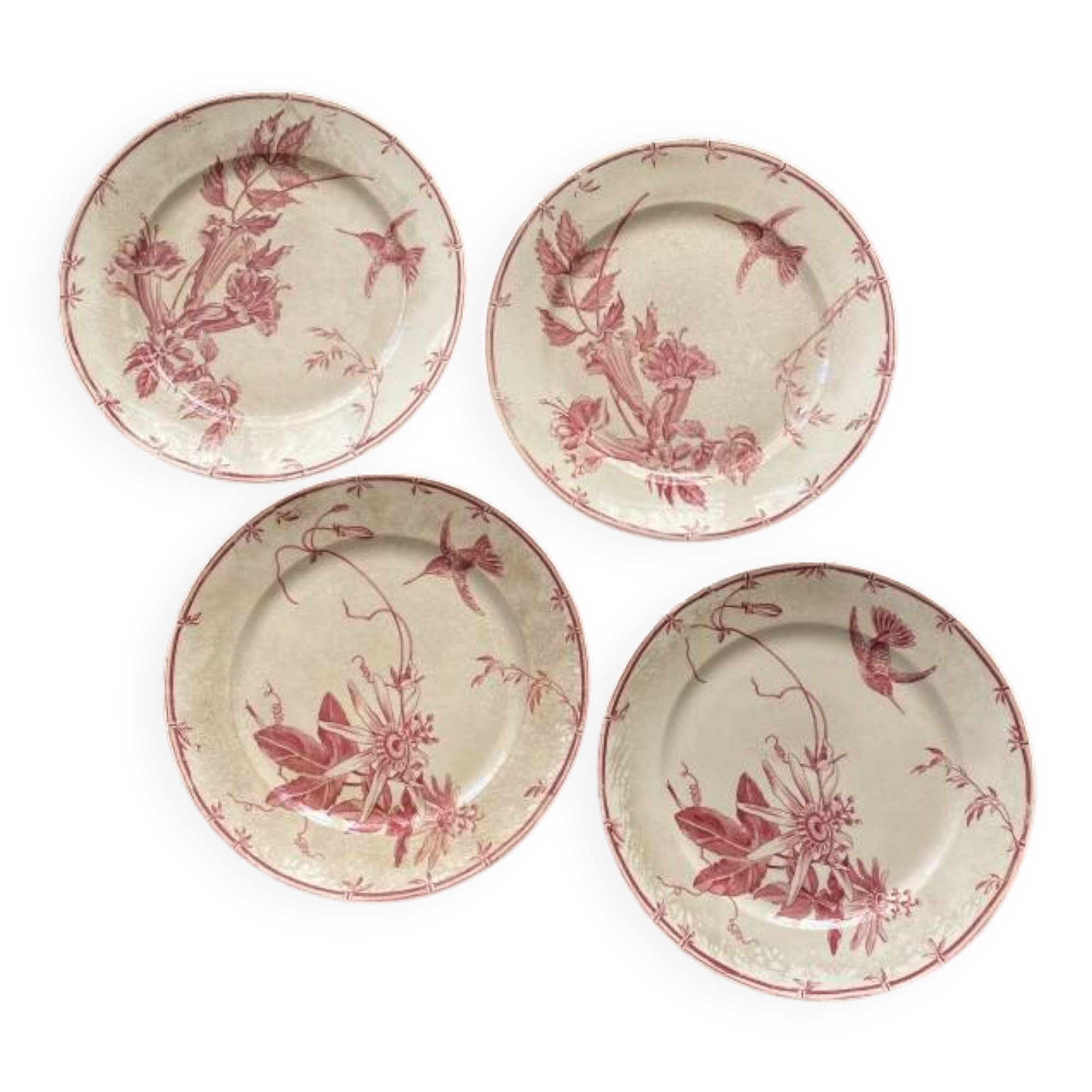 Assiette à dessert Gien x4