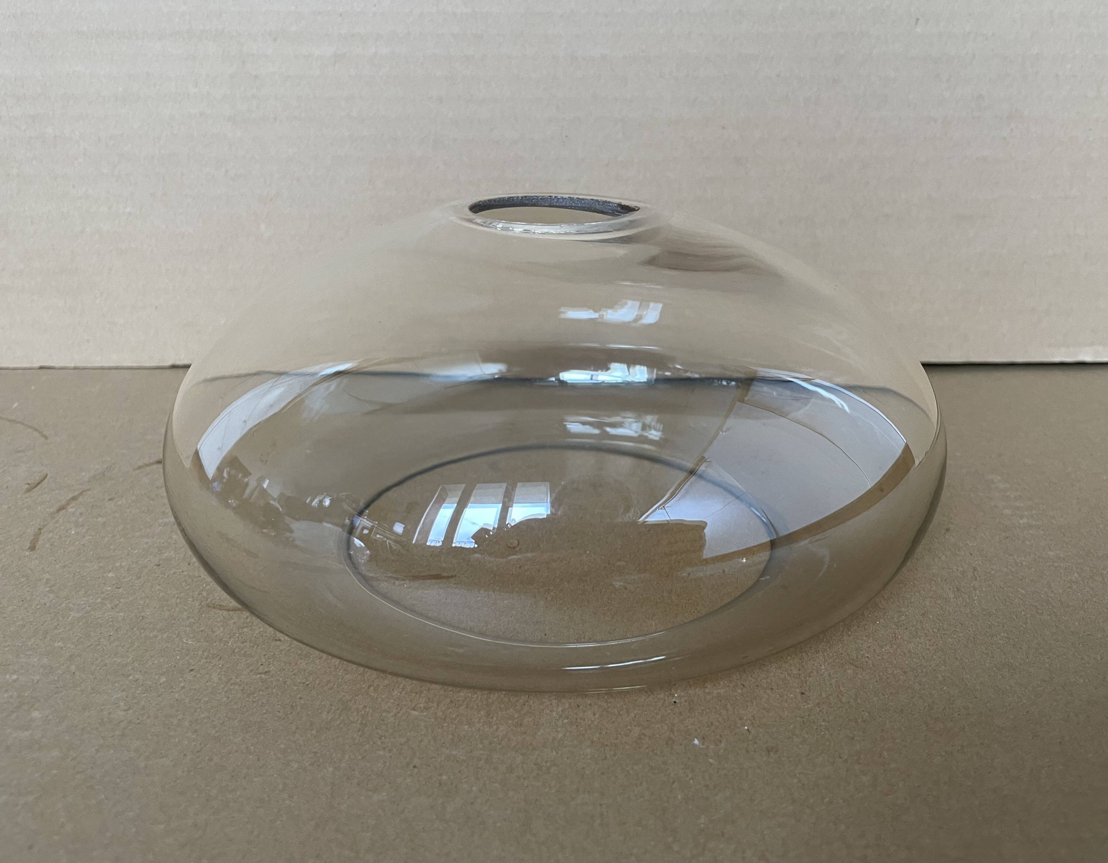 Antique amber glass pendant light