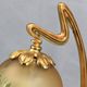 Romantic art-nouveau lamp in glass paste Lucien Gau