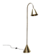 Mid-century brass floor lamp by Jacques Adnet for Valenti, Spain, 1960s.