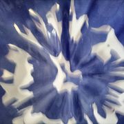 Large vintage soup tureen in glazed ultramarine ceramic