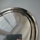 Large oval serving platter in silver-plated metal by Ravinet d'Enfert.