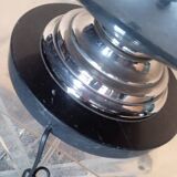 Chrome metal table lamp from the 1970s -