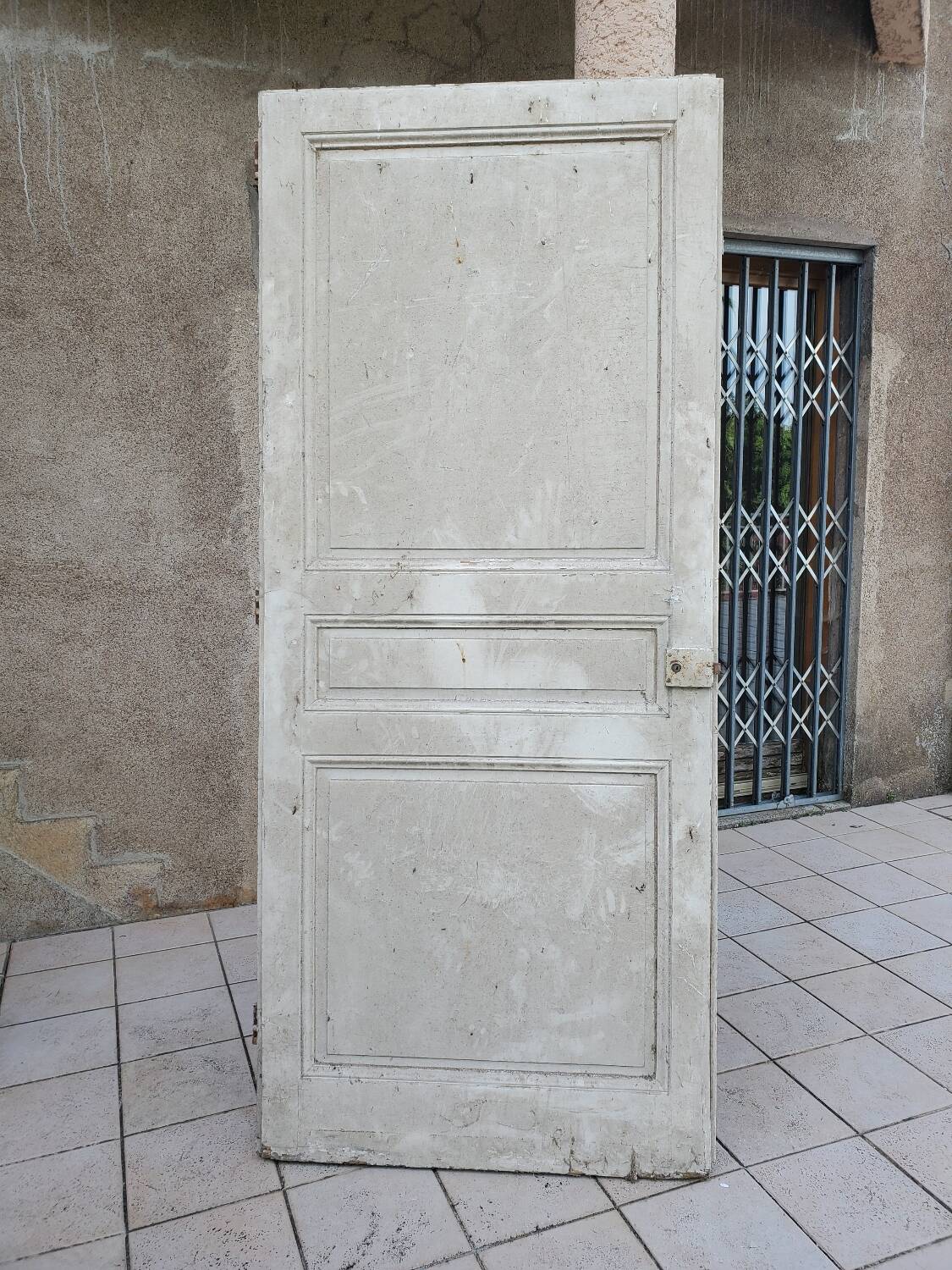 Old interior fir door