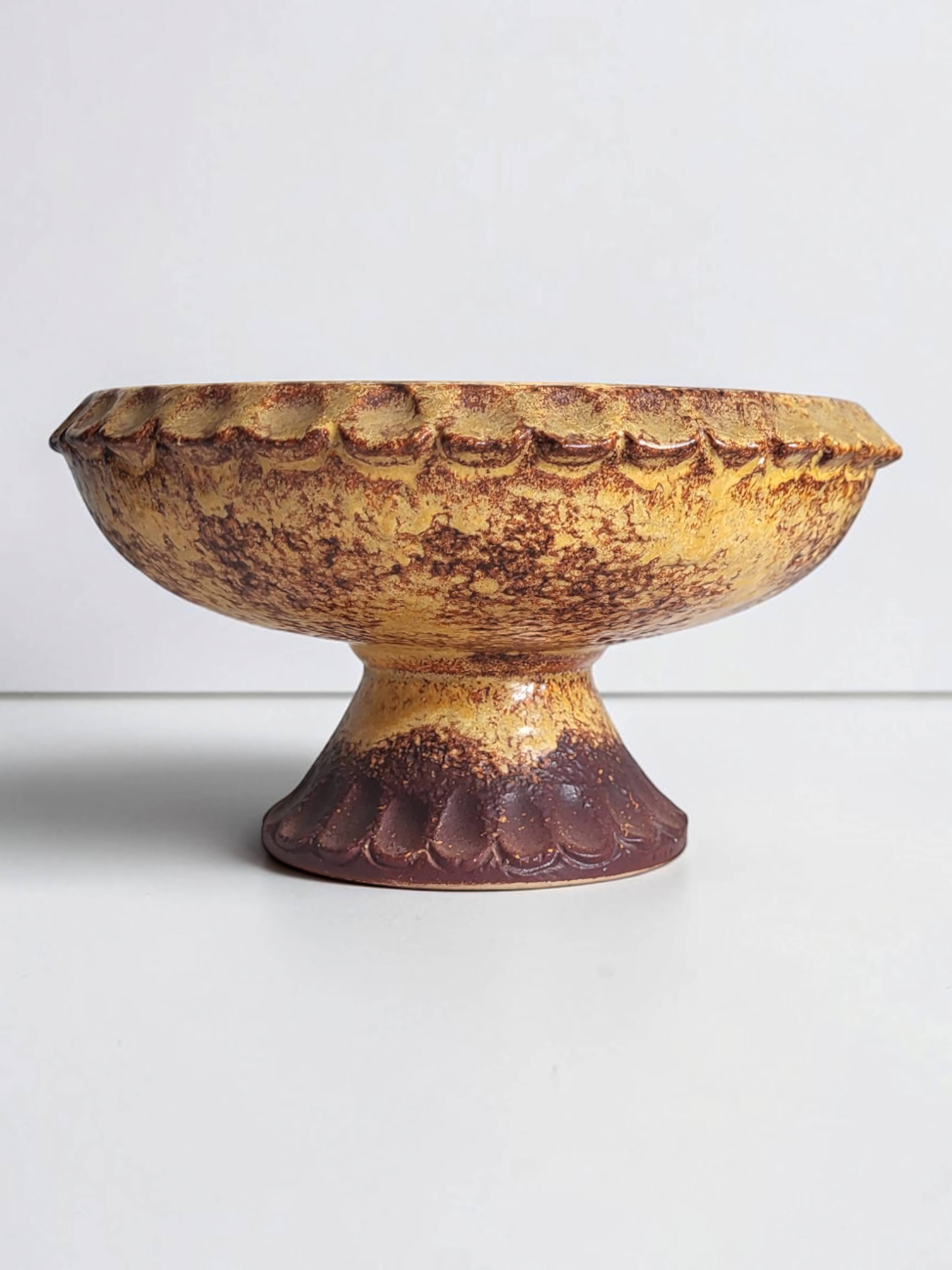 Coupe en céramique Ouest allemande 1970's
