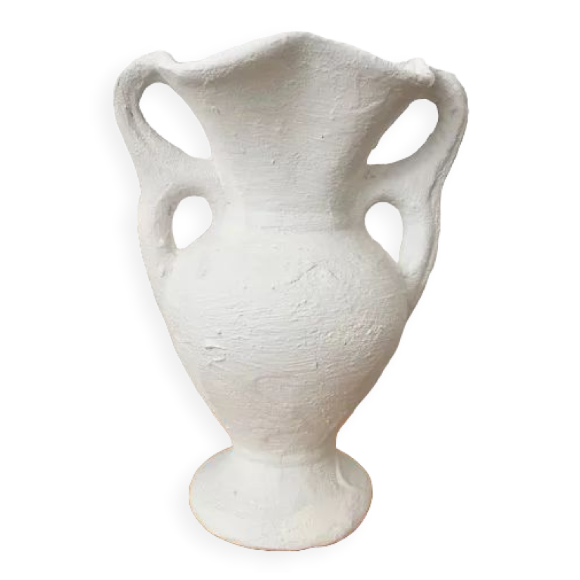 Vintage bleached stoneware vase