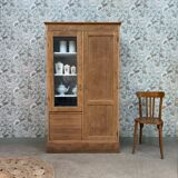 Display cabinet with hanging space