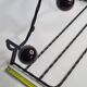 Vintage wrought iron wall coat rack with 4 hooks, 55 cm
