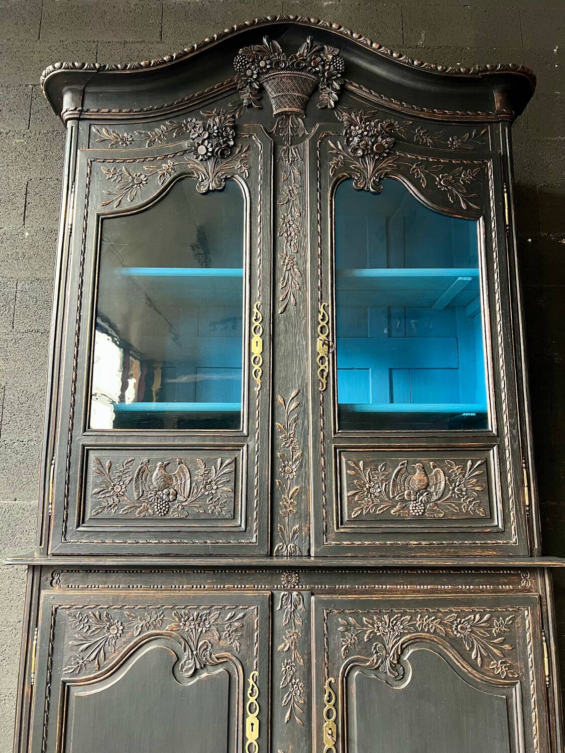 Norman sideboard with two carved oak bodies