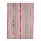 1970s Vintage Turkish Oushak Handmade Wool Cotton Pink Area Rug 157x219