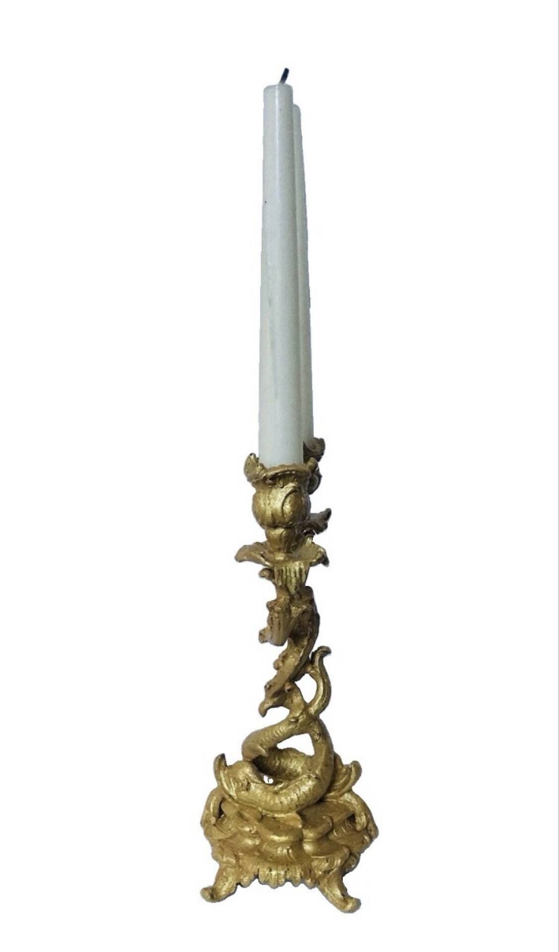 Chandelier Louis XV St Louis from the 19th century decorated with dolphins.