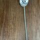 Silver metal spoon Vintage Art Deco