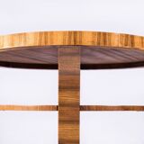 Walnut art-deco side table