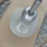 Holophane art deco glass pendant light