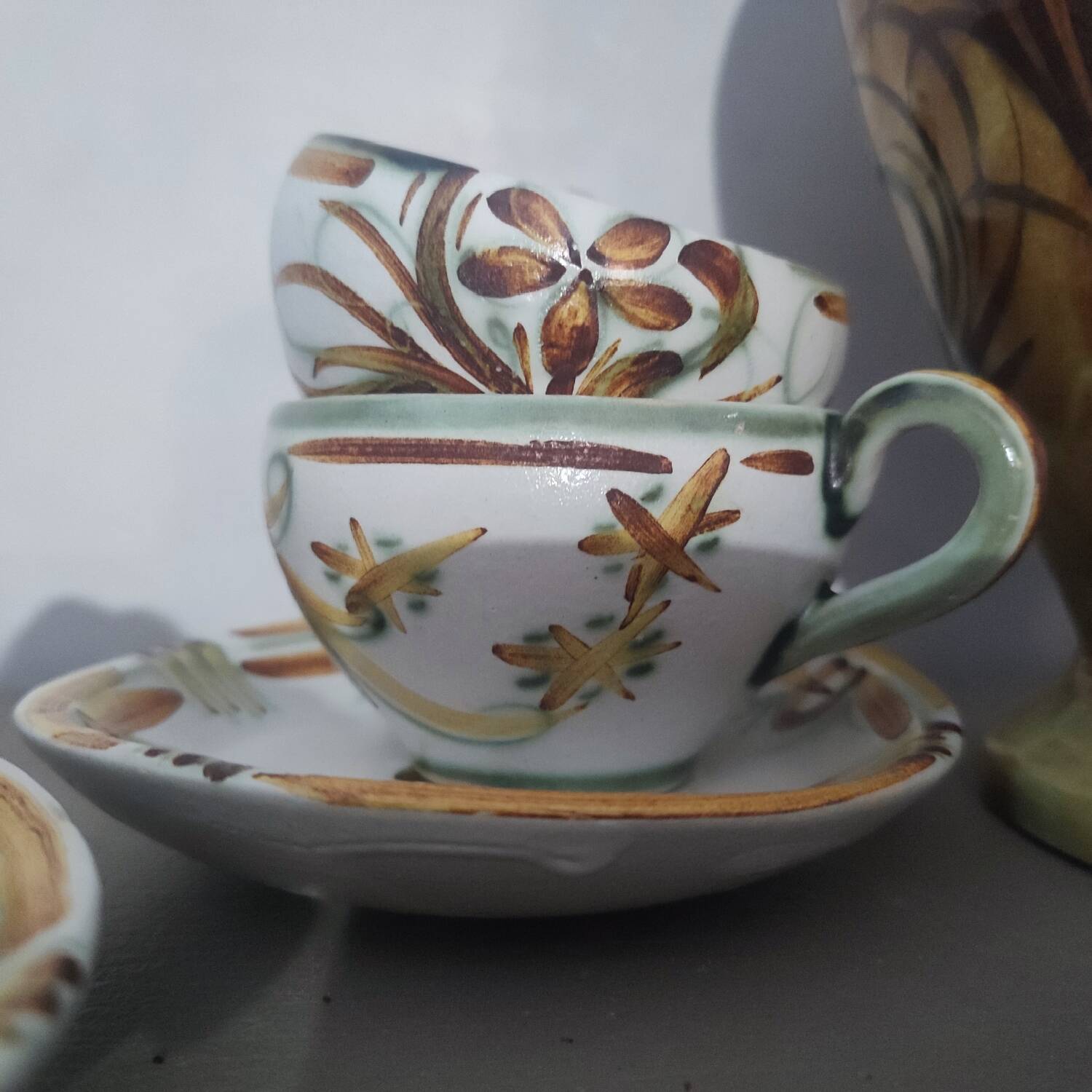 Keraluc Quimper cup and saucer duo