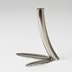 Werkstätte Hagenauer Up to 6 Soliflore Vases Leaf, Brass & Nickel, Vienna, 1960s
